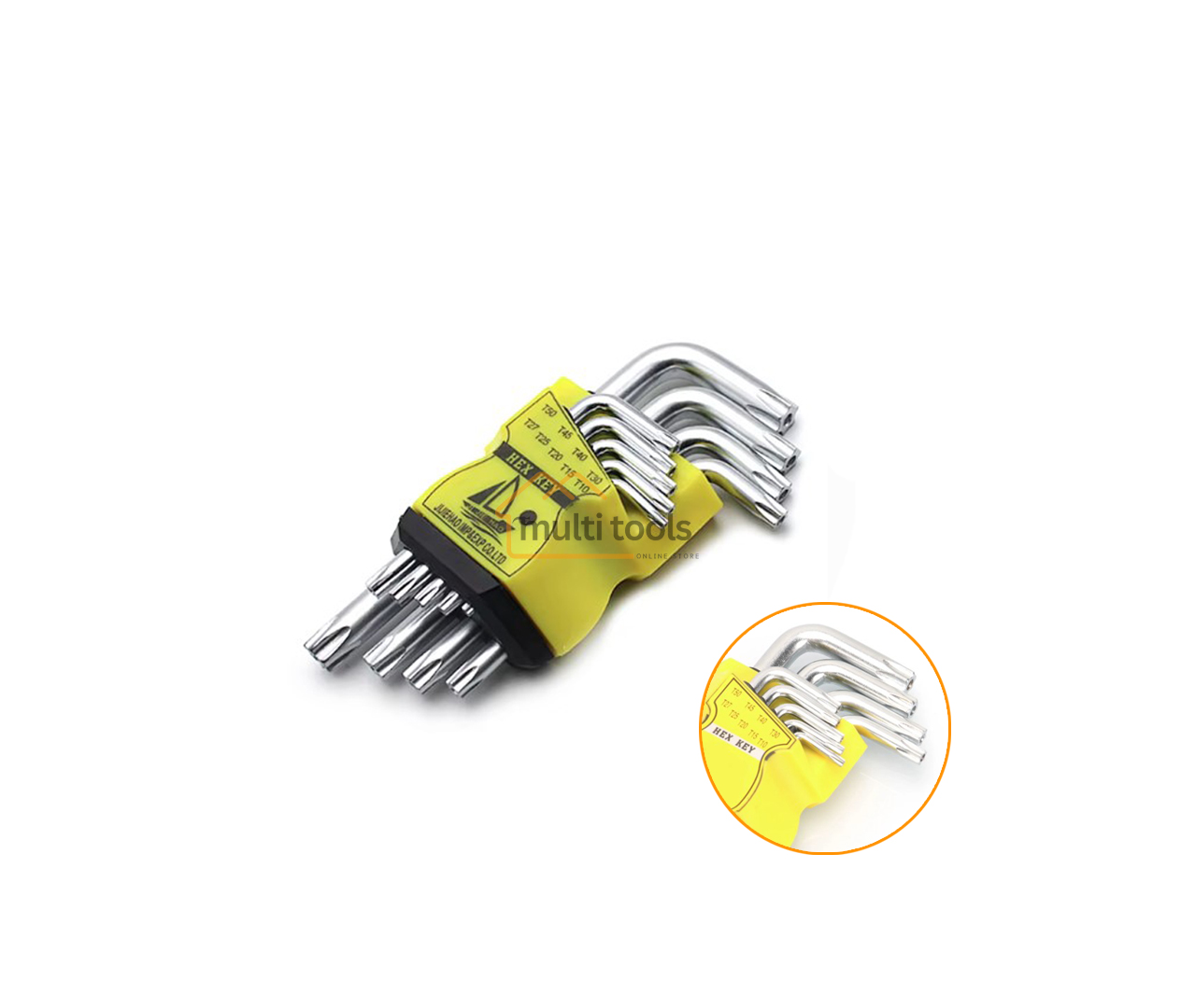 9-Piece Ball Poing Hex Key Star